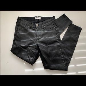 Margot Ankle- Black Fog Luxe Coating Paige Jeans